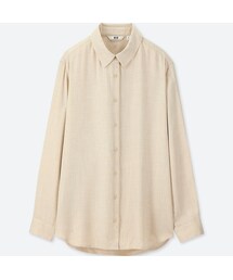 UNIQLO | レーヨンブラウス（長袖）(シャツ/ブラウス)