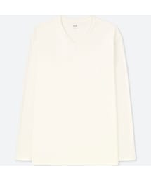 UNIQLO | ソフトタッチVネックT（長袖）(Tシャツ/カットソー)