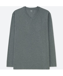 UNIQLO | ソフトタッチVネックT（長袖）(Tシャツ/カットソー)