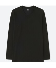 UNIQLO | ソフトタッチVネックT（長袖）(Tシャツ/カットソー)