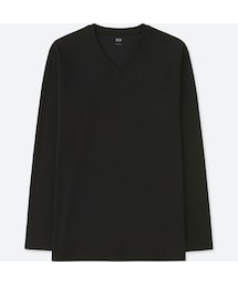 UNIQLO | ソフトタッチVネックT（長袖）(Tシャツ/カットソー)
