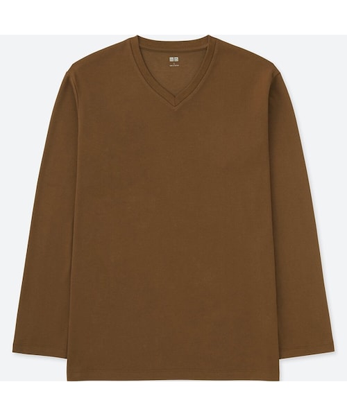UNIQLO（ユニクロ）の「ソフトタッチVネックT（長袖）（Tシャツ