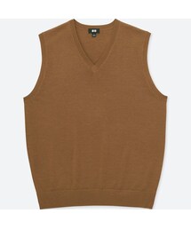 UNIQLO | エクストラファインメリノＶネックベスト(ニット/セーター)