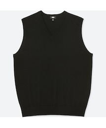 UNIQLO | エクストラファインメリノＶネックベスト(ニット/セーター)