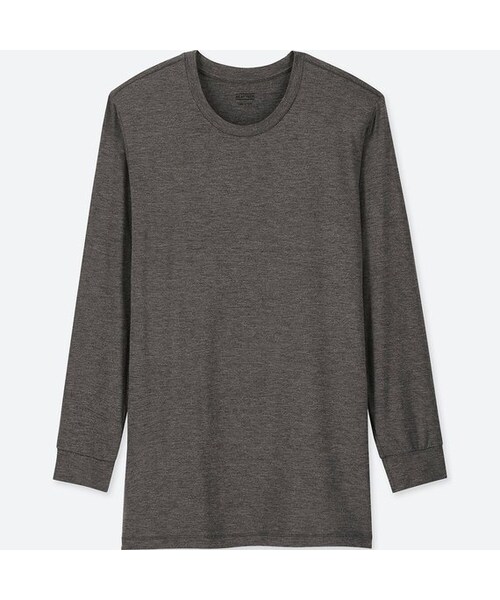 UNIQLO（ユニクロ）の「ヒートテッククルーネックT（9分袖）（その他アンダーウェア/インナー・メンズ・BLACK 09/WHITE 00/DARK GRAY 08/NAVY 69・4XL/M/XS/S/XL/XXL/L/3XL）」の3枚目の写真