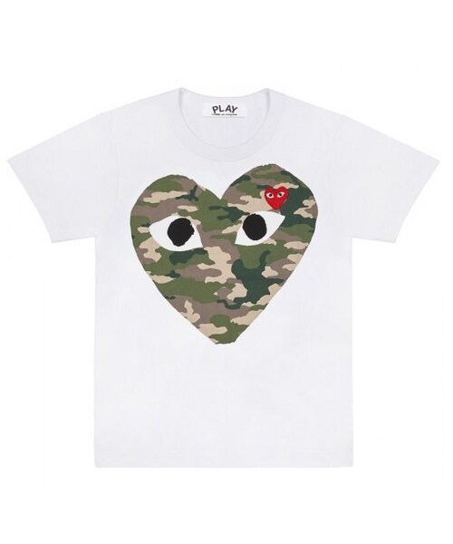 PLAY Comme des Garcons★ビッグハートロゴ Tシャツ 迷彩柄 adidas(アディダス)の「COMME des GARCONS Play プレイ ビック