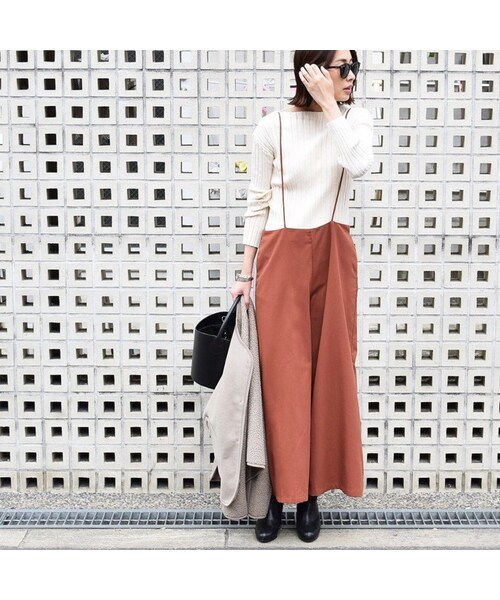 no brand（ノーブランド）の「[ RE-ARRIVAL ] ソフトツイルキャミサロペット（ワンピース・レディース・その他）」の2枚目の写真