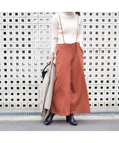 no brand（ノーブランド）の「[ RE-ARRIVAL ] ソフトツイルキャミサロペット（ワンピース・レディース・その他）」の4枚目の写真