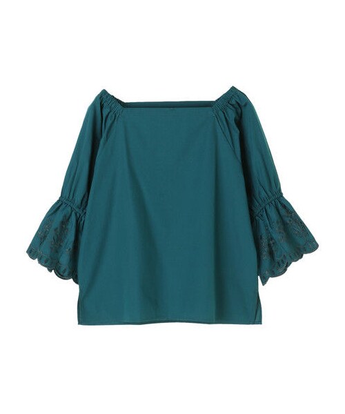 earth music&ecology（アースミュージックアンドエコロジー）の「＜ＷＥＢ限定大きな・小さなサイズ＞スカラ刺繍プルオーバー（トップス・オフホワイト/ブラック/ライトピンク/ダークグリーン・XS/L）」の9枚目の写真