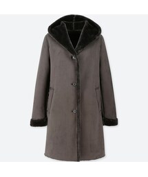 UNIQLO | ムートンタッチフーデットコート(その他アウター)