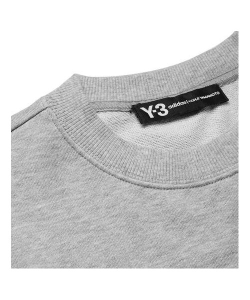 Y-3(ワイスリー)の「Y-3 Logo-Print Mélange Loopback Stretch-Cotton Sweatshirt(スウェット・メンズ・Gray・M/L/XL/S/XXL/XS)」の2枚目の写真