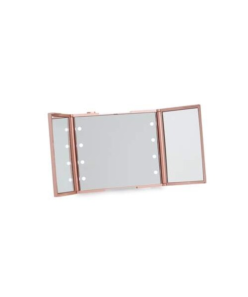 Co Impressions Vanity Trifold Compact Led Makeup Mirror With Trifold Compact Led Makeup Mirror