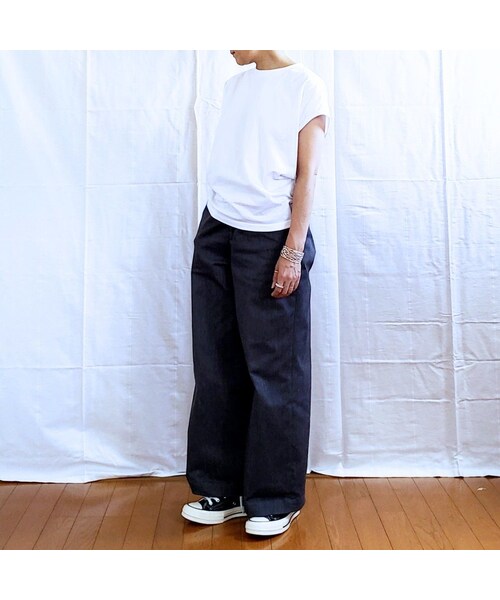 Handmade（ハンドメイド）の「コンパクトフレンチ（Tシャツ/カットソー・レディース・その他）」の3枚目の写真