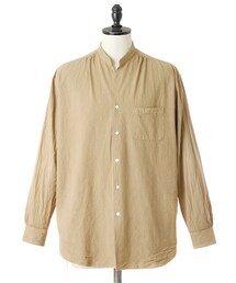 GOLD | CHAMBRAY BAND COLLAR SHIRT(シャツ/ブラウス)