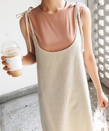 DHOLIC | ショルダータイフレイドヘムワンピース(ワンピース)