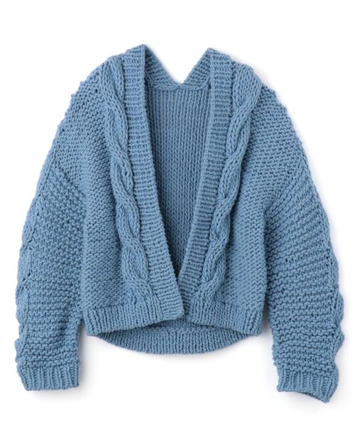 NINE（ナイン）の「Rosita Knit Cardigan（トップス・レディース・オフホワイト/モカ/サックス）」の3枚目の写真
