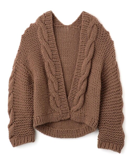 NINE（ナイン）の「Rosita Knit Cardigan（トップス・レディース・オフホワイト/モカ/サックス）」の2枚目の写真