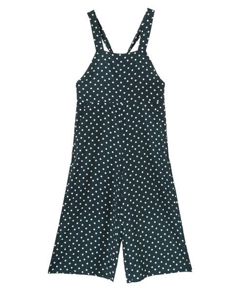 ルルウィルビー バックフリリーサロペット オールインワン ドット LOULOU WILLOUGHBY - ルルウィルビー バックフリリーサロペット