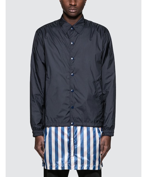 中古品】FACETASM ファセッタズム 3D LAYER LONG COACH JACKET コーチ 