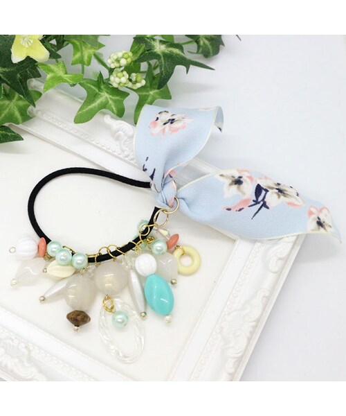 463*☆ビオラのヘアゴム(こぶた)