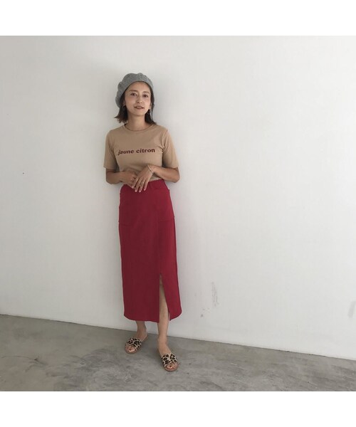 ADIRA（アディラ）の「Jaune citron TP（Tシャツ/カットソー・レディース・ホワイト/ベージュ/ブラック・F）」の3枚目の写真