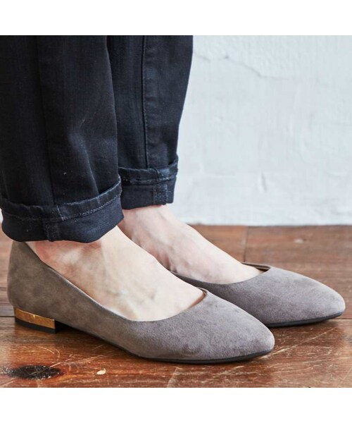 ORiental TRaffic（オリエンタルトラフィック）の「ポインテッドフラットパンプス（シューズ・レディース・ブラック/グレー/カーキ/パープル/レッド・33/34/35/36/37/38/39/40/41/42/43）」の13枚目の写真