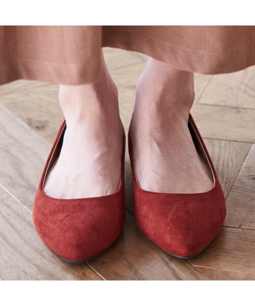 ORiental TRaffic（オリエンタルトラフィック）の「ポインテッドフラットパンプス（シューズ・レディース・ブラック/グレー/カーキ/パープル/レッド・33/34/35/36/37/38/39/40/41/42/43）」の16枚目の写真