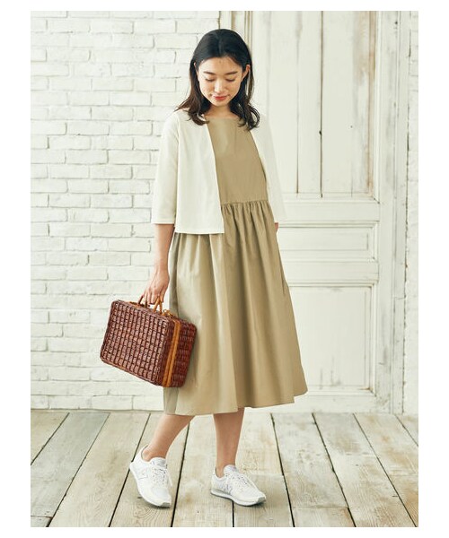 Earth Music Ecology アースミュージックアンドエコロジー の Set2点 ノースリーブワンピース カーディガン ワンピース ドレス Wear