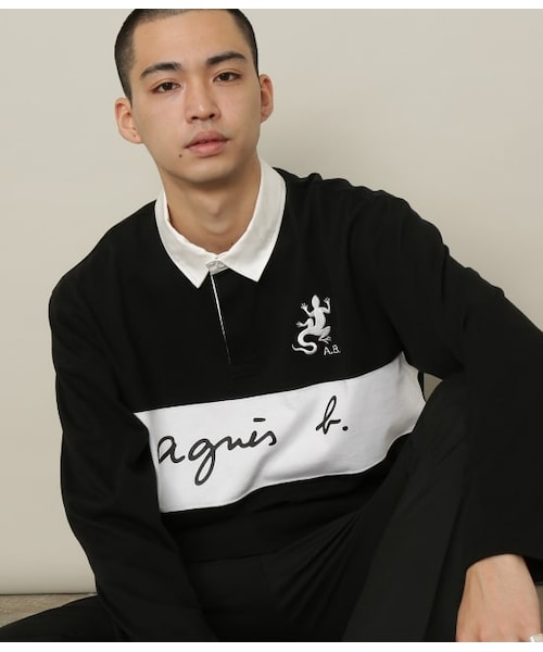 ADAM ET ROPE'（アダムエロペ）の「【agnes b. 別注】lezard polo