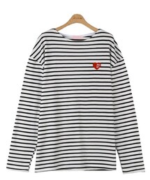 withipun | 刺繍ストライプTシャツ(Tシャツ/カットソー)