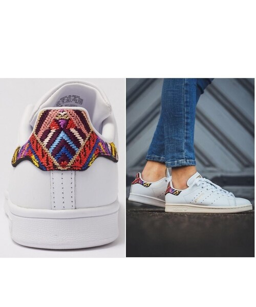 Adidas アディダス の 完売前に Adidas Stan Smith 刺繍ヒール スニーカー Wear