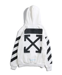 【OFF-WHITE/オフホワイト】フード付き 長袖 スウェット ロゴ入 off white（オフホワイト）の「OFFWHITE(オフホワイト) パーカー