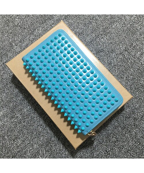 Christian Louboutin 長財布 ブルー パネトーネ Christian Louboutin 長財布 ブルー パネトーネ Christian