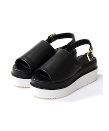 GRL | レザー厚底ストラップサンダル(サンダル)