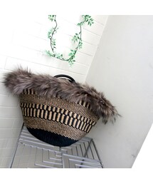 VIOLAd'ORO | VIOLAd’ORO/ヴィオラドーロ ファーつきカゴバッグ(かごバッグ)