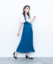 Ameri（アメリ）の「プリーツサスペンダースカート（）」 - WEAR