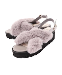 earth music&ecology | ORiental TRaffic ファーサンダル(シューズ)