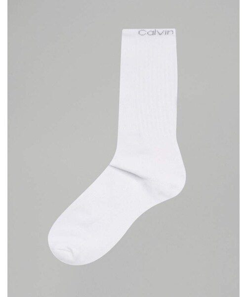Calvin Klein（カルバン・クライン）の「Calvin Klein Performance Crew Sock In 3 Pack White With Coolmax（ソックス/靴下・メンズ・White・One Size）」の3枚目の写真