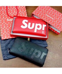 Supremeロゴ　長財布 赤 Size【フリー】 SUPREME シュプリーム ×Louis Vuitton ルイ