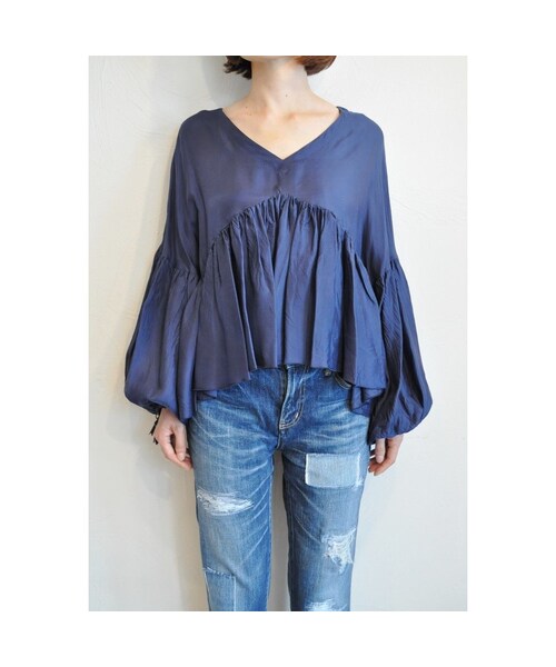 hippiness（ヒッピネス）の「オーバーギャザートップス（シャツ/ブラウス・レディース・その他）」の2枚目の写真