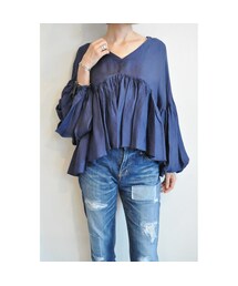 hippiness | オーバーギャザートップス(シャツ/ブラウス)