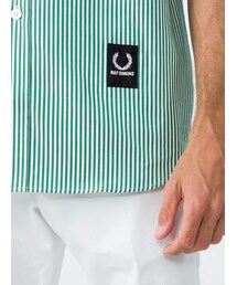 RAF SIMONS×FRED PERRY ラフシモンズ スタンドカラー白シャツ RAF SIMONS×FRED PERRY ラフシモンズ スタンドカラー白シャツ