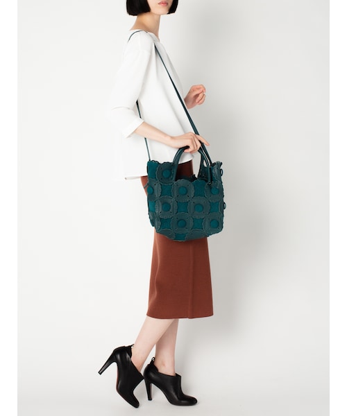 Jamin Puech（ジャマンピュエッシュ）の「2way レザーパッチワーク  