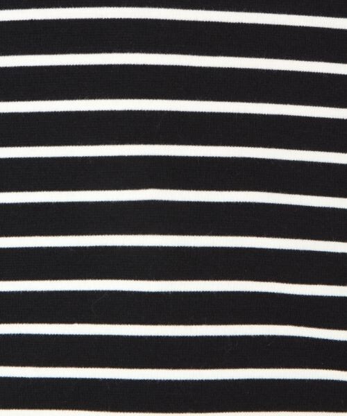 LOWRYS FARM（ローリーズファーム）の「ボーダーノースリーブ（トップス・オフ/ブラック/ブラウン）」の10枚目の写真