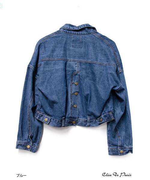 paravion（パラビオン）の「Ｋ/リメイクデニム風Gジャン（ジャケット/アウター・レディース・ブルー・ONE）」の16枚目の写真