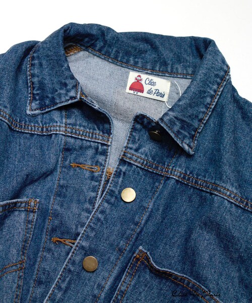 paravion（パラビオン）の「Ｋ/リメイクデニム風Gジャン（ジャケット/アウター・レディース・ブルー・ONE）」の9枚目の写真