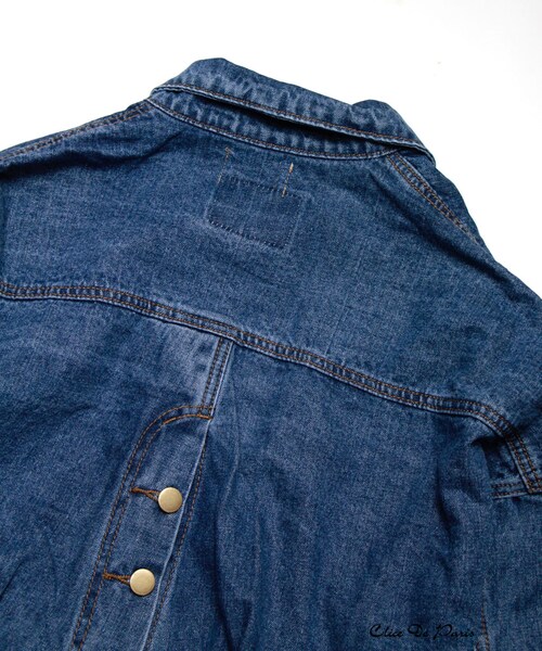paravion（パラビオン）の「Ｋ/リメイクデニム風Gジャン（ジャケット/アウター・レディース・ブルー・ONE）」の14枚目の写真