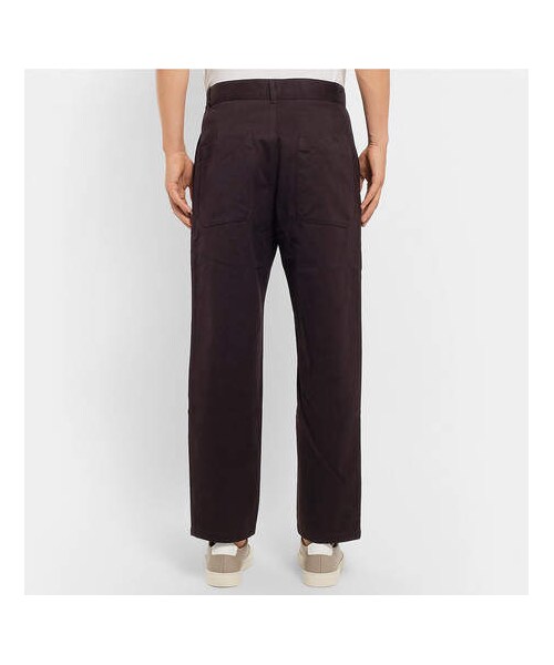 STUDIO NICHOLSON（スタジオニコルソン）の「Studio Nicholson Bill Tapered Brushed Cotton-Twill Trousers（その他パンツ・メンズ・Brown・L/S/M/XS）」の5枚目の写真