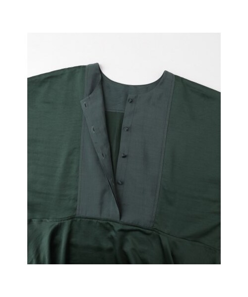 KBF（ケイビーエフ）の「【予約】Aラインサテンドレス（ワンピース/ドレス・レディース・GREEN/BEIGE/BLACK・one）」の20枚目の写真