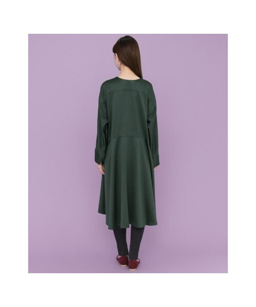 KBF（ケイビーエフ）の「【予約】Aラインサテンドレス（ワンピース/ドレス・レディース・GREEN/BEIGE/BLACK・one）」の15枚目の写真